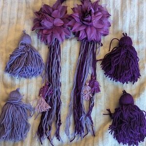 ATS FCBD FLORAL HEADPIECE TASSELS